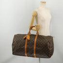 LOUIS VUITTON Monogram Keepall 55 Boston Bag M41424 LV Auth 195401-22