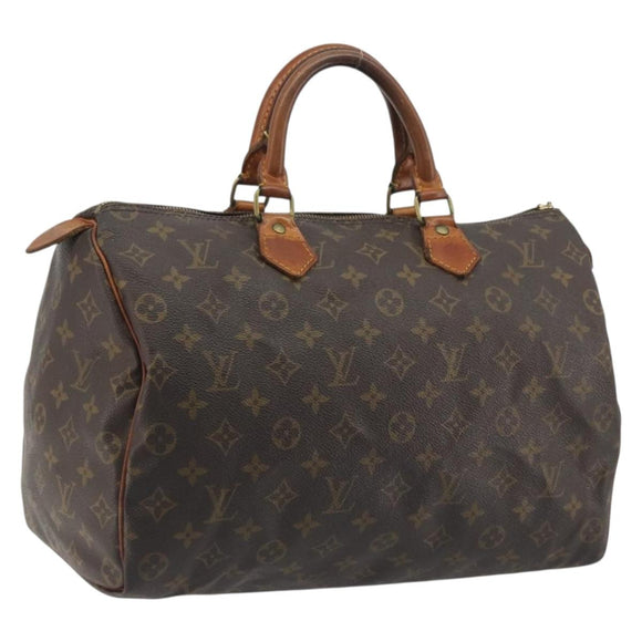 LOUIS VUITTON Monogram Speedy 35 Hand Bag M41524 LV Auth 195402