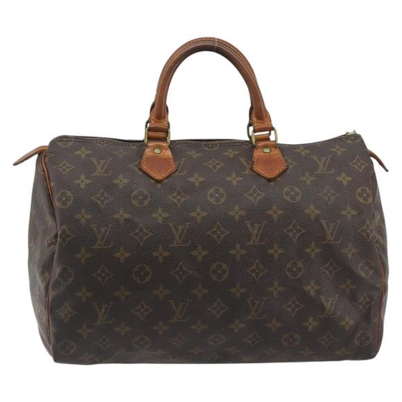 LOUIS VUITTON Monogram Speedy 35 Hand Bag M41524 LV Auth 195402