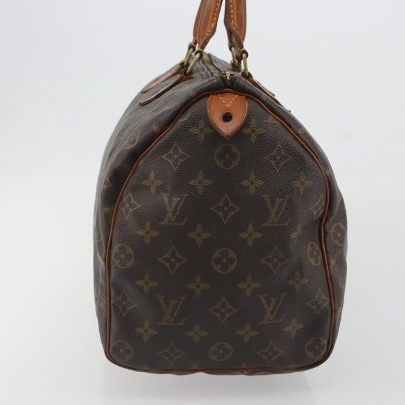 LOUIS VUITTON Monogram Speedy 35 Hand Bag M41524 LV Auth 195402