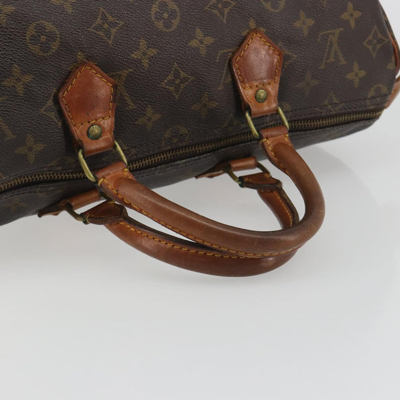 LOUIS VUITTON Monogram Speedy 35 Hand Bag M41524 LV Auth 195402