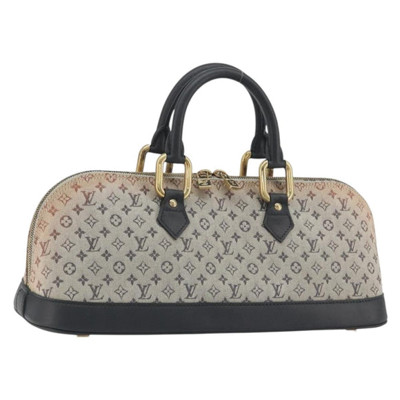 LOUIS VUITTON Monogram Mini Alma Ron Hand Bag Blue M92205 LV Auth 195406