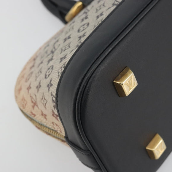 LOUIS VUITTON Monogram Mini Alma Ron Hand Bag Blue M92205 LV Auth 195406