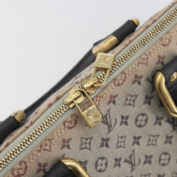LOUIS VUITTON Monogram Mini Alma Ron Hand Bag Blue M92205 LV Auth 195406