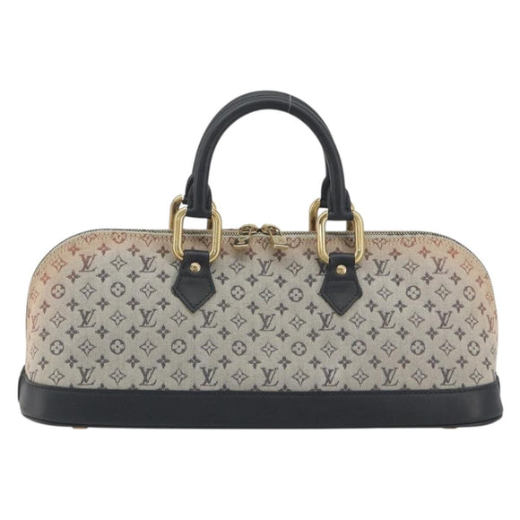LOUIS VUITTON Monogram Mini Alma Ron Hand Bag Blue M92205 LV Auth 195406