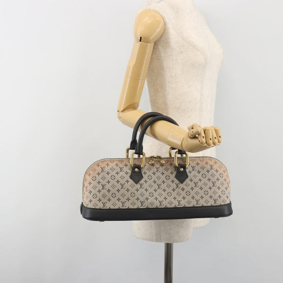 LOUIS VUITTON Monogram Mini Alma Ron Hand Bag Blue M92205 LV Auth 195406