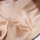Christian Dior Trotter Canvas Romantic Hand Bag PVC Brown Silver Auth 195408SAV-11