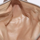Christian Dior Trotter Canvas Romantic Hand Bag PVC Brown Silver Auth 195408SAV-20