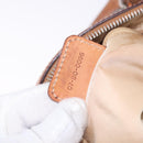 Christian Dior Trotter Canvas Romantic Hand Bag PVC Brown Silver Auth 195408SAV-12