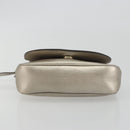 GUCCI Soho Chain Shoulder Bag Leather Silver Gold Tone 323190 Auth 195411V-5