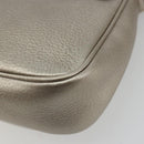 GUCCI Soho Chain Shoulder Bag Leather Silver Gold Tone 323190 Auth 195411V-17