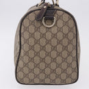 GUCCI GG Supreme Boston Bag PVC Leather Beige Gold Tone 189895 Auth 195412-4
