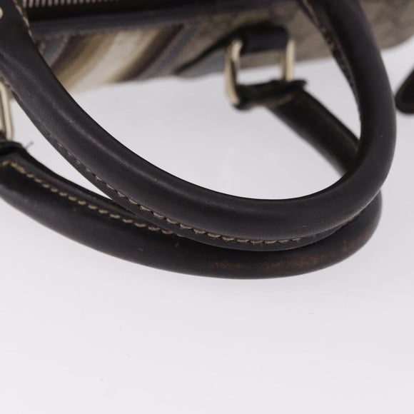 GUCCI GG Supreme Boston Bag PVC Leather Beige Gold Tone 189895 Auth 195412