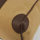 GUCCI Sherry Line Boston Bag Canvas Beige Silver 000 0851 Auth 195413A-9
