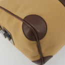 GUCCI Sherry Line Boston Bag Canvas Beige Silver 000 0851 Auth 195413A-14
