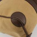 GUCCI Sherry Line Boston Bag Canvas Beige Silver 000 0851 Auth 195413A-16