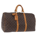 LOUIS VUITTON Monogram Keepall 50 Boston Bag M41426 LV Auth 195414-1