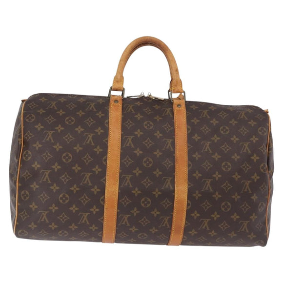 LOUIS VUITTON Monogram Keepall 50 Boston Bag M41426 LV Auth 195414