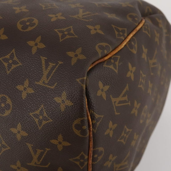 LOUIS VUITTON Monogram Keepall 55 Boston Bag M41424 LV Auth 195415