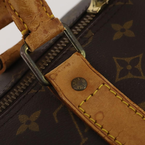 LOUIS VUITTON Monogram Keepall 55 Boston Bag M41424 LV Auth 195415