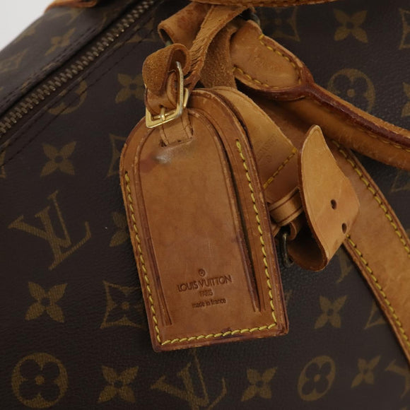 LOUIS VUITTON Monogram Keepall 55 Boston Bag M41424 LV Auth 195415