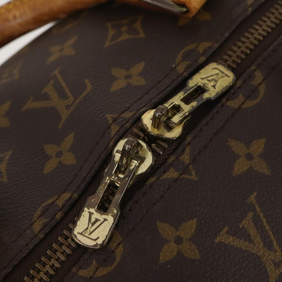 LOUIS VUITTON Monogram Keepall 55 Boston Bag M41424 LV Auth 195415