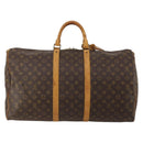 LOUIS VUITTON Monogram Keepall 55 Boston Bag M41424 LV Auth 195415-3