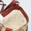 GUCCI GG Canvas Dressage Shoulder Bag Beige Gold Tone 296854 Auth 195417A-19