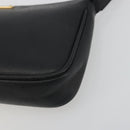 FENDI Accessory Pouch Leather Black Gold Tone 8M0271 Auth 195418A-14