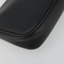 FENDI Accessory Pouch Leather Black Gold Tone 8M0271 Auth 195418A-15