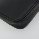 FENDI Accessory Pouch Leather Black Gold Tone 8M0271 Auth 195418A-17