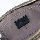 FENDI Accessory Pouch Leather Black Gold Tone 8M0271 Auth 195418A-19