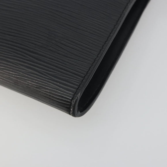 LOUIS VUITTON Epi Pochette Accessoires Accessory Pouch Black M52982 Auth 195419V