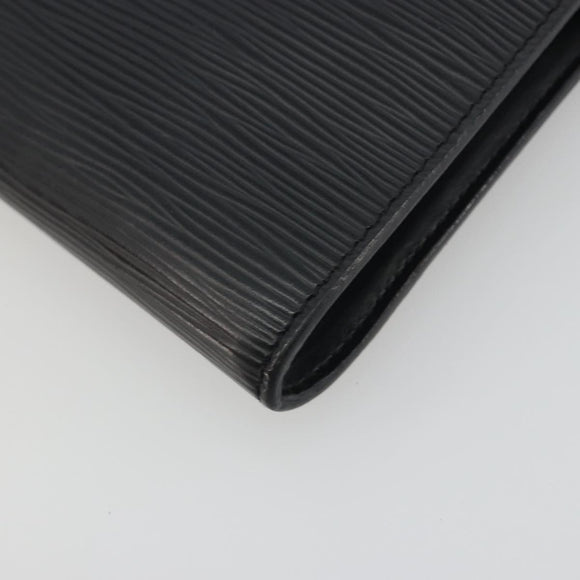 LOUIS VUITTON Epi Pochette Accessoires Accessory Pouch Black M52982 Auth 195419V