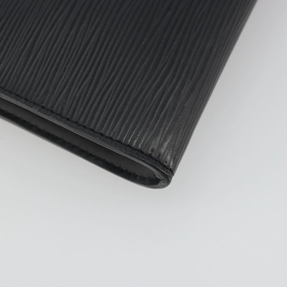 LOUIS VUITTON Epi Pochette Accessoires Accessory Pouch Black M52982 Auth 195419V