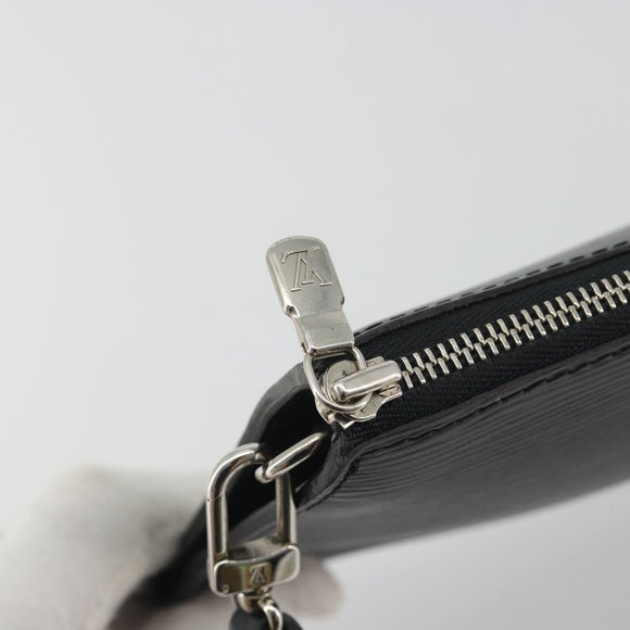 LOUIS VUITTON Epi Pochette Accessoires Accessory Pouch Black M52982 Auth 195419V
