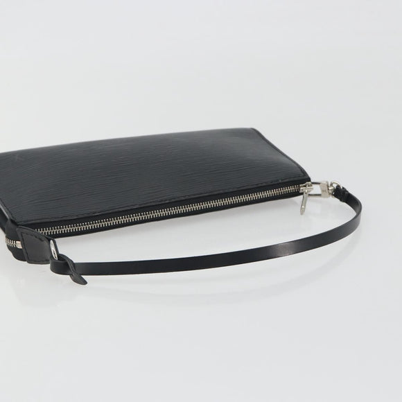 LOUIS VUITTON Epi Pochette Accessoires Accessory Pouch Black M52982 Auth 195419V