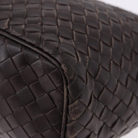BOTTEGA VENETA INTRECCIATO Shoulder Bag Leather Brown Auth 195421A