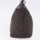 BOTTEGA VENETA INTRECCIATO Shoulder Bag Leather Brown Auth 195421A-4