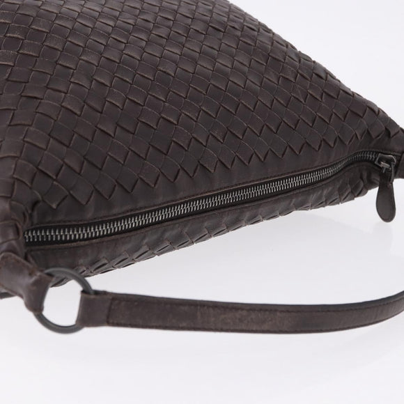 BOTTEGA VENETA INTRECCIATO Shoulder Bag Leather Brown Auth 195421A