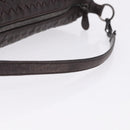 BOTTEGA VENETA INTRECCIATO Shoulder Bag Leather Brown Auth 195421A-7