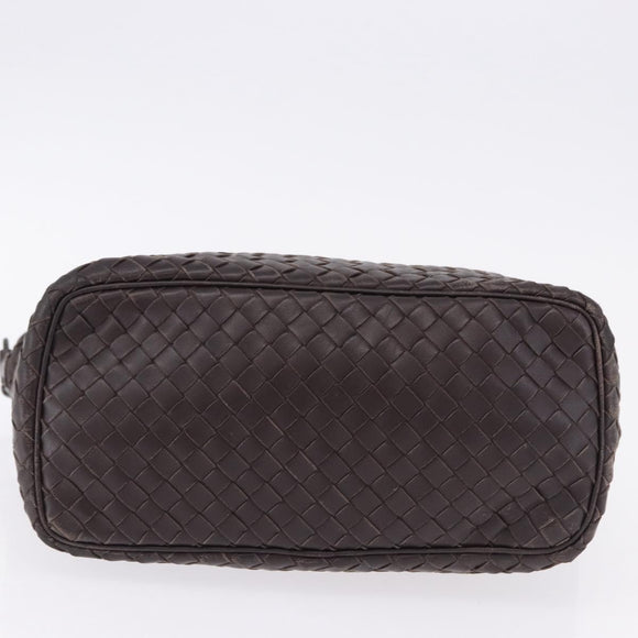 BOTTEGA VENETA INTRECCIATO Shoulder Bag Leather Brown Auth 195421A