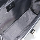 GUCCI Jackie Hand Bag Canvas Black Silver 002 1065 Auth 195423A-17