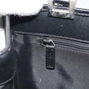 GUCCI Jackie Hand Bag Canvas Black Silver 002 1065 Auth 195423A-20