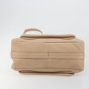 Chloe Paraty Hand Bag Leather 2way Beige Gold Tone Auth 195425A-5
