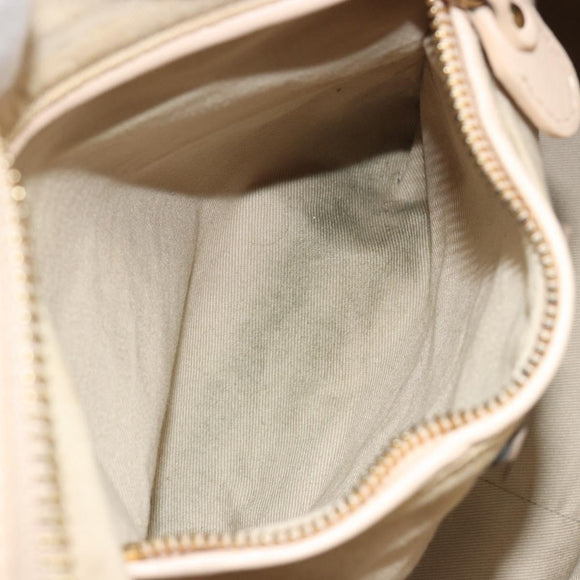 Chloe Paraty Hand Bag Leather 2way Beige Gold Tone Auth 195425A