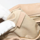 Chloe Paraty Hand Bag Leather 2way Beige Gold Tone Auth 195425A-12