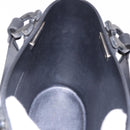 Salvatore Ferragamo Gancini Hand Bag Rubber Black Auth 195426A-18