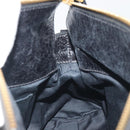 Miu Miu Hand Bag Leather Black Gold Tone Auth 195427-19