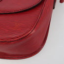 LOUIS VUITTON Epi Saint Cloud GM Shoulder Bag Red M52197 LV Auth 195429-14